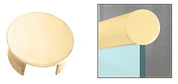 CRL Polished Brass End Cap for 2" Cap Railing