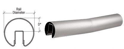 CRL Brushed Stainless 4 Degree Lower Incline Corners for 2" Diameter
