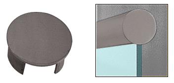 CRL Duranodic Bronze End Cap for 2-1/2" Cap Railing