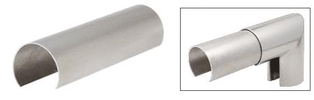 CRL Stainless Steel 4" Connector Sleeves for Cap Railings, Cap Rail Corners, and Hand Railings
