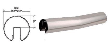 CRL Polished Stainless 4 Degree Lower Incline Corners for 4" Diameter