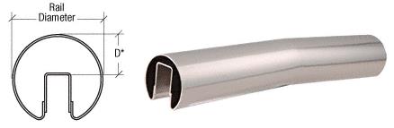 CRL Polished Stainless 4 Degree Upper Incline Corner for 4" Diameter