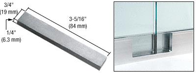 CRL 3/4" Wide Rigid Rubber Spacing Blocks with Adhesive for B7 Series Shoe - Package of 100