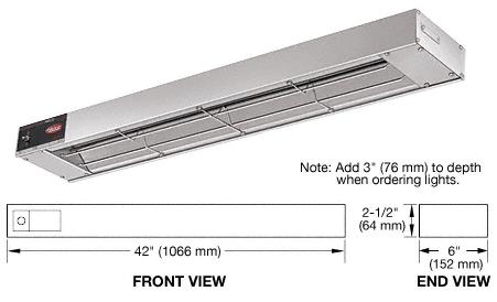 CRL 42" 675 Watt  Hatco Glo-Ray&#174; Food Warmer
