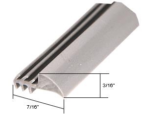 CRL Gray Universal Glazing Spline - 100 ft Roll