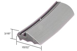 CRL Gray 15/32" Wide Glazing Spline - 100 ft Roll