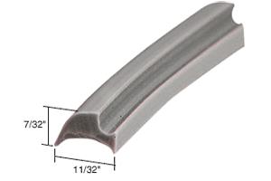 CRL Gray 11/32" Wide Glazing Spline - 100 ft Roll