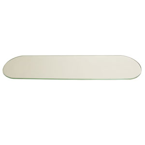 Gordon Glass&#174; Vario Due 24" x 6" Clear Tempered Glass Shelf