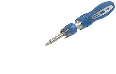CRL Ratcheting Extension Screwdriver with Six Bits