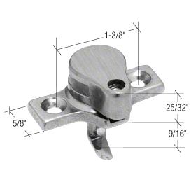 CRL Right Hand Casement Window Project-In Security Lock 9/16" Hook Projection - DISCONTINUED