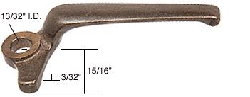 CRL Right Hand Project-In Casement Window Locking Handle; 15/16" Hook Projection for Fenestra