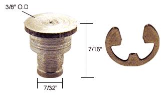 CRL 3/8" Awning and Louver Window Link Groove Pin and "E" Ring