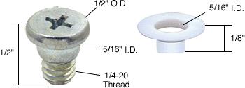 CRL 1/2" Awning Window Repair Bolt and Bushing