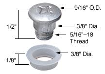 CRL 9/16" Awning Window Repair Bolt and Bushing