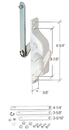 CRL White Universal Jalousie Window Operator