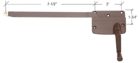 CRL 7-1/2" Right Hand Bronze Casement Operator - Andersen Windows