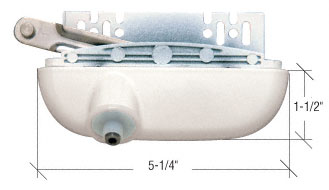 CRL Left Hand Off-White Roto-Drive Dyad Casement Operator