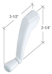 CRL White Folding Roto-Drive Crank Handle