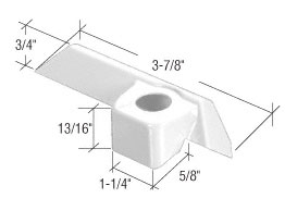 Casement Window Operator Cover for Pella Windows, Left Hand, Square Style, White