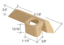 Casement Window Operator Cover for Pella Windows, Left Hand, Square Style, Champagne