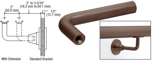 CRL Duranodic Bronze Extension Arms for HR2D Series Brackets