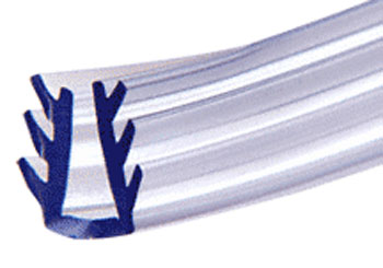 CRL 5/16" Clear Header Vinyl - 8 ft Roll