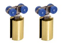 CRL Polished Brass Hydroslide Sliding Door Hanger Kit