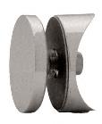 CRL Brushed Nickel Hydroslide 180 Degree Glass-to-Sliding Track Connector