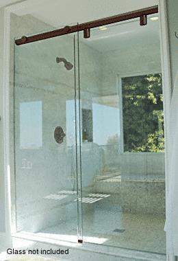 CRL 60" Oil Rubbed Bronze Hydroslide 180 Degree Standard Sliding Shower Door Kit