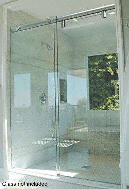 CRL 60" Polished Chrome Hydroslide 180 Degree Standard Sliding Shower Door Kit
