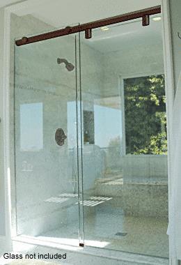 CRL 84" Oil Rubbed Bronze Hydroslide 180 Degree Standard Sliding Shower Door Kit