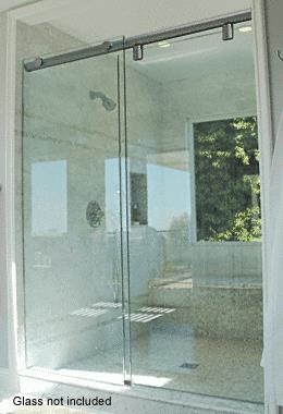CRL 84" Brushed Nickel Hydroslide 180 Degree Standard Sliding Shower Door Kit