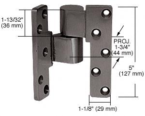 CRL Dark Bronze 3/4" Offset Intermediate Left Hand Pivot