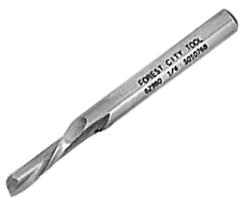 CRL Down Spiral Sinlge Flute Aluminum Cutting Router Bit