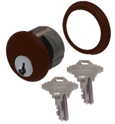 CRL Dark Bronze Finish Mortise Cylinder Lock