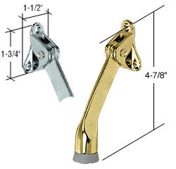 CRL Bright Brass Finish Door Mounted Economy Stop and Holder