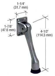 CRL Brushed Chrome Door Mounted 4-1/2" Heavy-Duty Stop