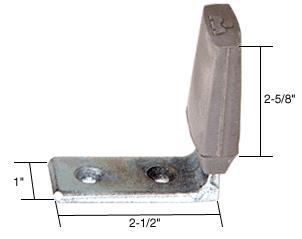 CRL Floor Mounted Heavy Duty Angle Stop With Rubber Bumper