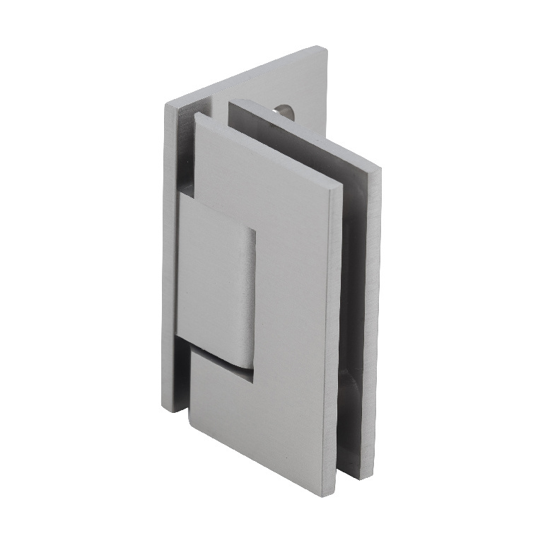 CRL Junior Geneva 044 Series Brushed Nickel Wall Mount Offset Back Plate Hinge