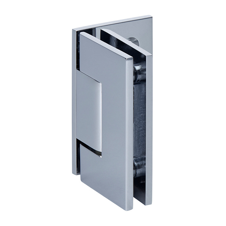CRL Junior Geneva 044 Series Polished Chrome Wall Mount Offset Back Plate Hinge