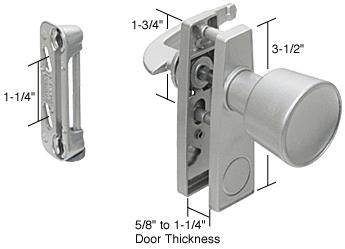 CRL Aluminum Screen and Storm Door Tulip Knob Latch 1-3/4" Screw Holes