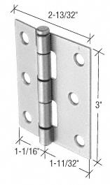 CRL Gray 2-13/32" Storm and Screen Door Replacement Hinge