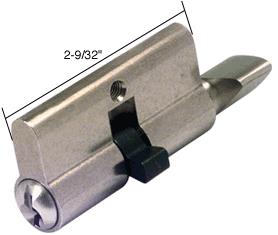 CRL Screen and Storm Door Key Cylinder with Thumb Turn with Kwikset-Weiser Keyway