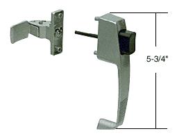 CRL Aluminum Screen and Storm Door Push Button Latch with Tie Down Screw; 1-3/4" Screw Holes