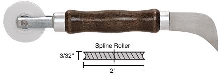 CRL Combo Steel Spline Roller and Cutter 2" x 3/32" Wheel