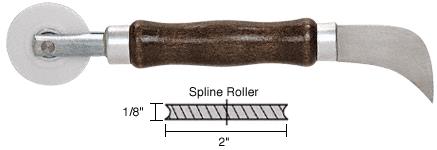 CRL Combo Nylon Screen Roller and Cutter 2" x 1/8" Nylon Wheel