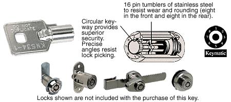 CRL No. 1 Combination Key for Keymatic Locks