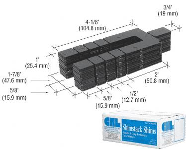CRL 1/16" x 4-1/8" Shimstack Shims - 1000 Pack