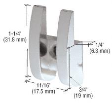 CRL Polished Chrome Look Metal Mirror Clip - Pack
