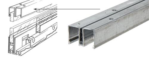 CRL Roll-Ezy Upper Channel Track Assembly - 12 ft Long